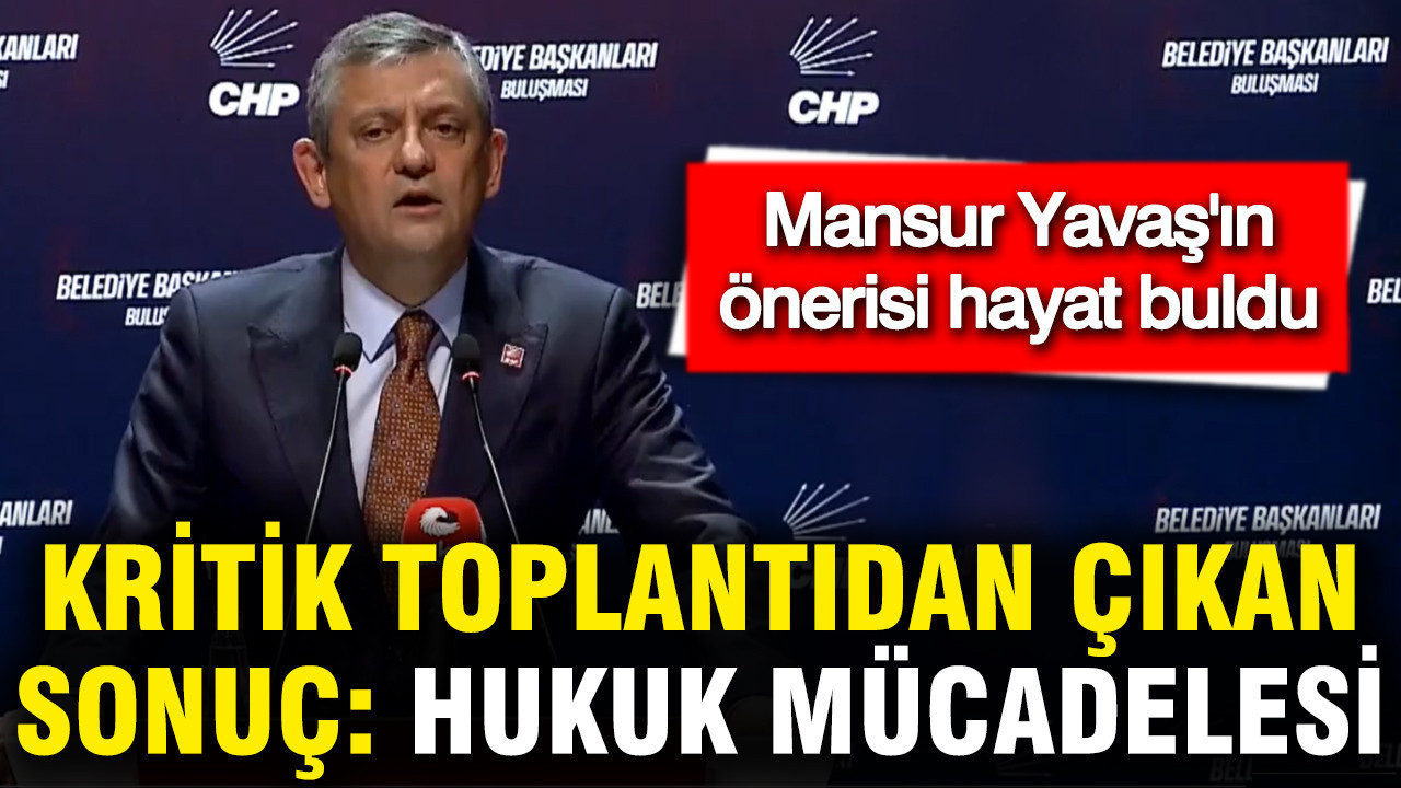 Mansur Yavaş’ın Hukuk Mücadelesi Önerisi: CHP’li Belediye Başkanları Kritik Toplantıda Bir Araya Geldi